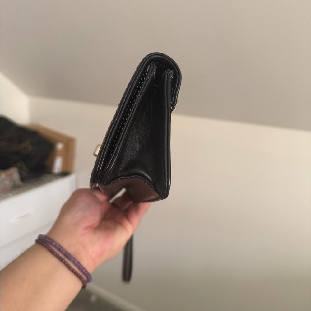 Coach Lurex Signature Cs Black Clutch Wristlet Wallet - Picture 5 of 7